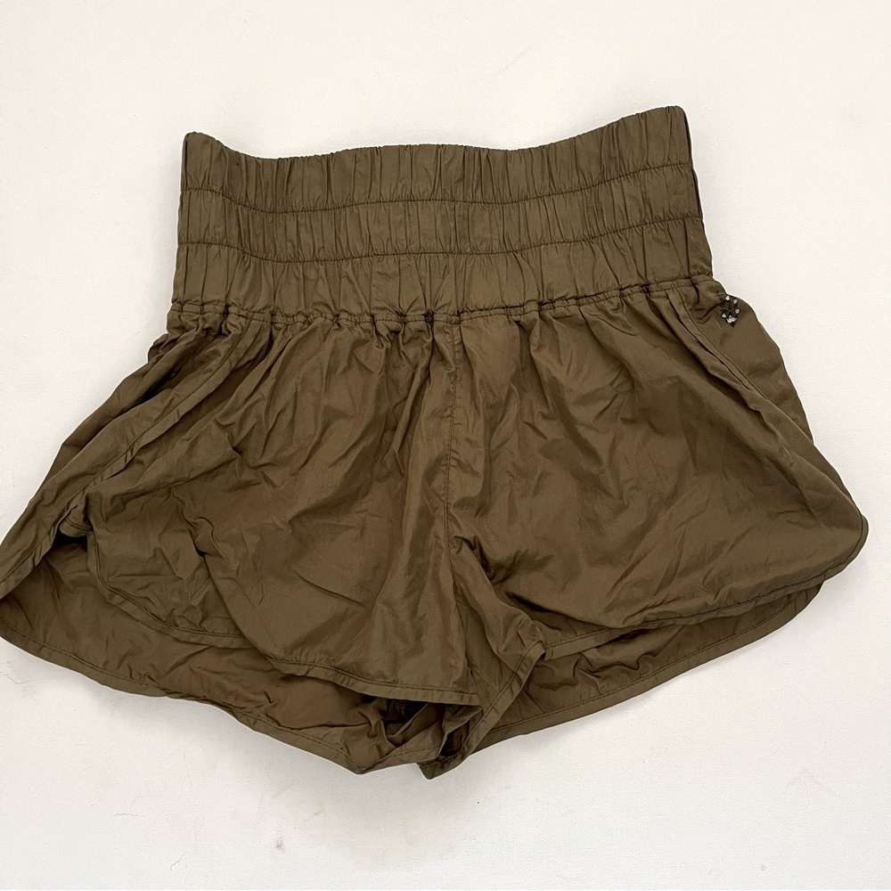 FREE PEOPLE Movement The Way Home Shorts Olive/Brown size Medium